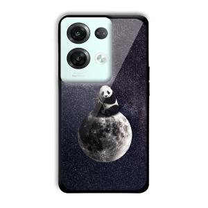 Astronaut Panda Customized Printed Glass Back Cover for Oppo