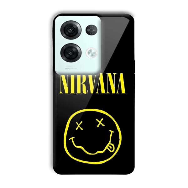 Nirvana Emoji Customized Printed Glass Back Cover for Oppo