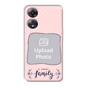 Happy Family Customized Printed Back Cover for Oppo A78 5G