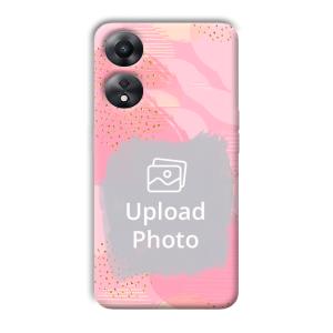 Sparkly Pink Customized Printed Back Cover for Oppo A78 5G