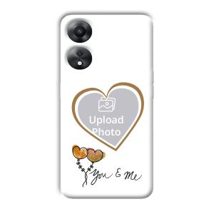 You & Me Customized Printed Back Cover for Oppo A78 5G