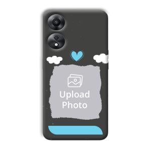 Love & Clouds Customized Printed Back Cover for Oppo A78 5G