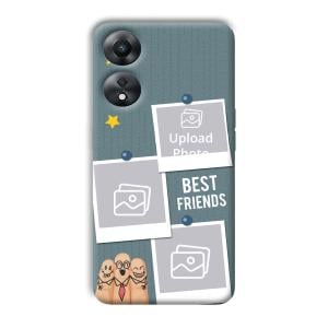 Best Friends Customized Printed Back Cover for Oppo A78 5G