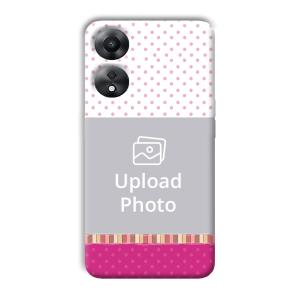 Baby Pink Design Customized Printed Back Cover for Oppo A78 5G