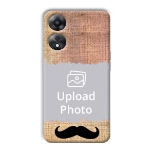 Moustache Customized Printed Back Cover for Oppo A78 5G
