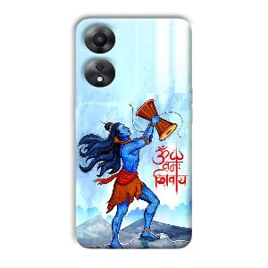 Om Namah Shivay Phone Customized Printed Back Cover for Oppo A78 5G