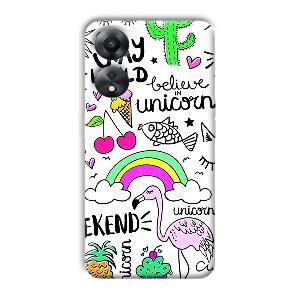 Stay Wild Phone Customized Printed Back Cover for Oppo A78 5G