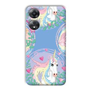Unicorn Phone Customized Printed Back Cover for Oppo A78 5G