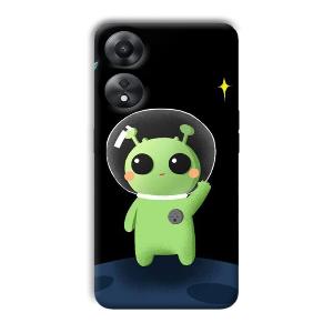 Alien Character Phone Customized Printed Back Cover for Oppo A78 5G