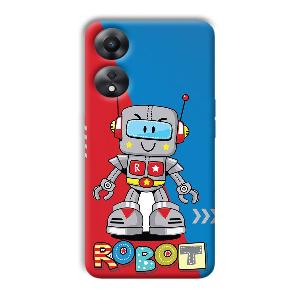 Robot Phone Customized Printed Back Cover for Oppo A78 5G