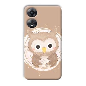 Owlet Phone Customized Printed Back Cover for Oppo A78 5G
