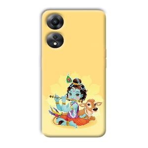Baby Krishna Phone Customized Printed Back Cover for Oppo A78 5G