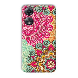 Floral Design Phone Customized Printed Back Cover for Oppo A78 5G