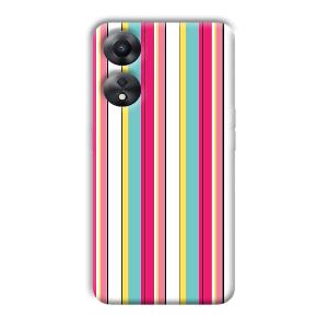 Lines Pattern Phone Customized Printed Back Cover for Oppo A78 5G