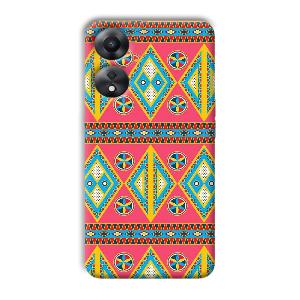 Colorful Rhombus Phone Customized Printed Back Cover for Oppo A78 5G