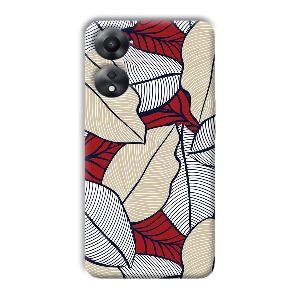Leafy Pattern Phone Customized Printed Back Cover for Oppo A78 5G