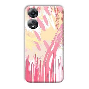 Pink Pattern Designs Phone Customized Printed Back Cover for Oppo A78 5G