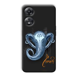 Ganpathi Phone Customized Printed Back Cover for Oppo A78 5G