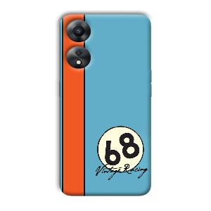 Vintage Racing Phone Customized Printed Back Cover for Oppo A78 5G