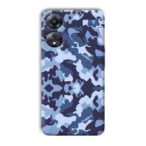 Blue Patterns Phone Customized Printed Back Cover for Oppo A78 5G