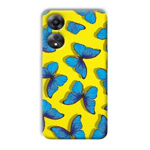 Butterflies Phone Customized Printed Back Cover for Oppo A78 5G