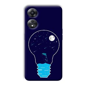 Night Bulb Phone Customized Printed Back Cover for Oppo A78 5G