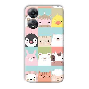 Kittens Phone Customized Printed Back Cover for Oppo A78 5G