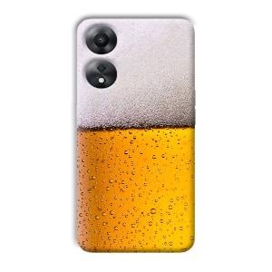 Beer Design Phone Customized Printed Back Cover for Oppo A78 5G