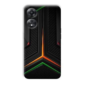 Black Design Phone Customized Printed Back Cover for Oppo A78 5G