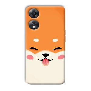 Smiley Cat Phone Customized Printed Back Cover for Oppo A78 5G