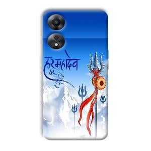 Mahadev Phone Customized Printed Back Cover for Oppo A78 5G