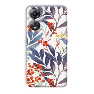 Cherries Phone Customized Printed Back Cover for Oppo A78 5G