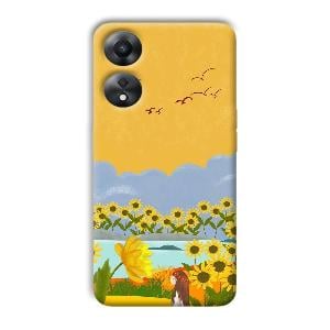 Girl in the Scenery Phone Customized Printed Back Cover for Oppo A78 5G