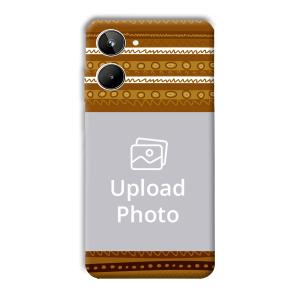 Brown Lines Customized Printed Back Cover for Realme 10