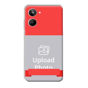 Red Design Customized Printed Back Cover for Realme 10