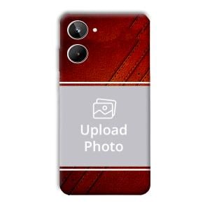 Solid Red Customized Printed Back Cover for Realme 10