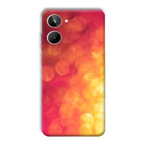 Red Orange Phone Customized Printed Back Cover for Realme 10