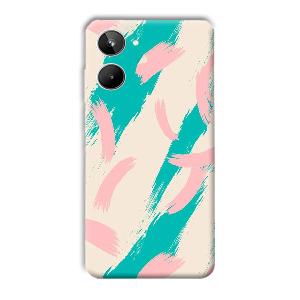 Pinkish Blue Phone Customized Printed Back Cover for Realme 10