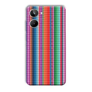 Fabric Pattern Phone Customized Printed Back Cover for Realme 10
