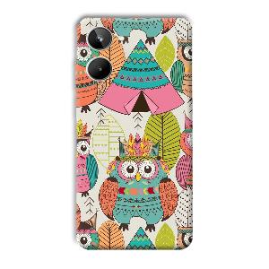 Fancy Owl Phone Customized Printed Back Cover for Realme 10