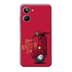 Life is Beautiful  Phone Customized Printed Back Cover for Realme 10