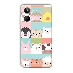 Kittens Phone Customized Printed Back Cover for Realme 10