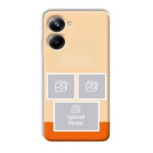 Orange Background Customized Printed Back Cover for Realme 10 pro 5g