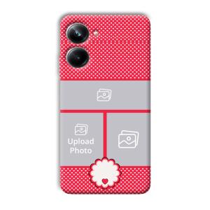 Little Hearts Customized Printed Back Cover for Realme 10 pro 5g