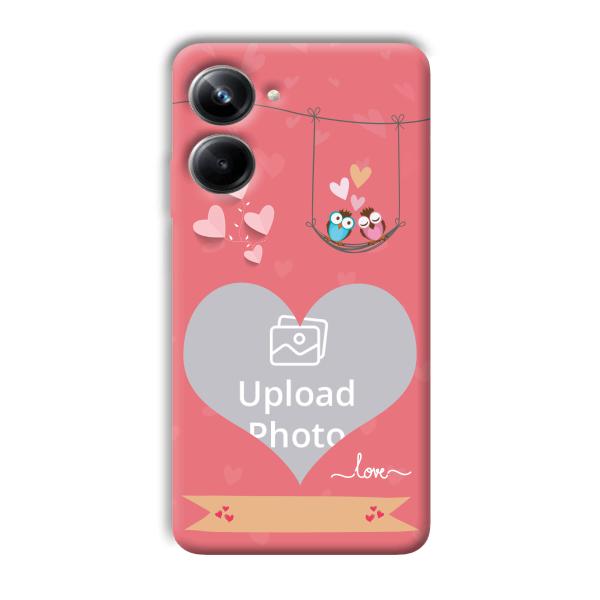 Love Birds Design Customized Printed Back Cover for Realme 10 pro 5g