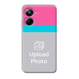 Pink & Sky Blue Customized Printed Back Cover for Realme 10 pro 5g