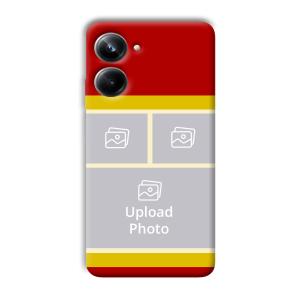 Red Yellow Collage Customized Printed Back Cover for Realme 10 pro 5g
