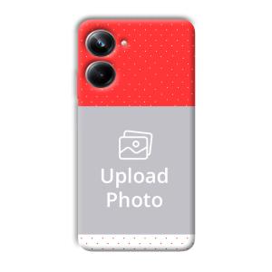 Red White Customized Printed Back Cover for Realme 10 pro 5g