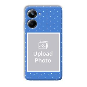 Sky Blue White Customized Printed Back Cover for Realme 10 pro 5g