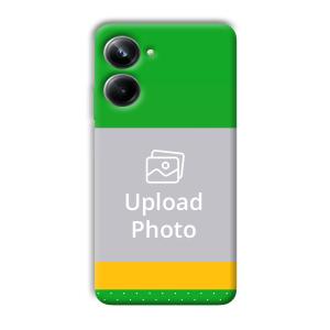 Green Yellow Customized Printed Back Cover for Realme 10 pro 5g